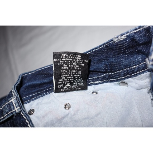 NEW Grace in LA Womens Size 32 Floral Boot Cut Stretch Floral Flap Embroidery - Picture 10 of 12